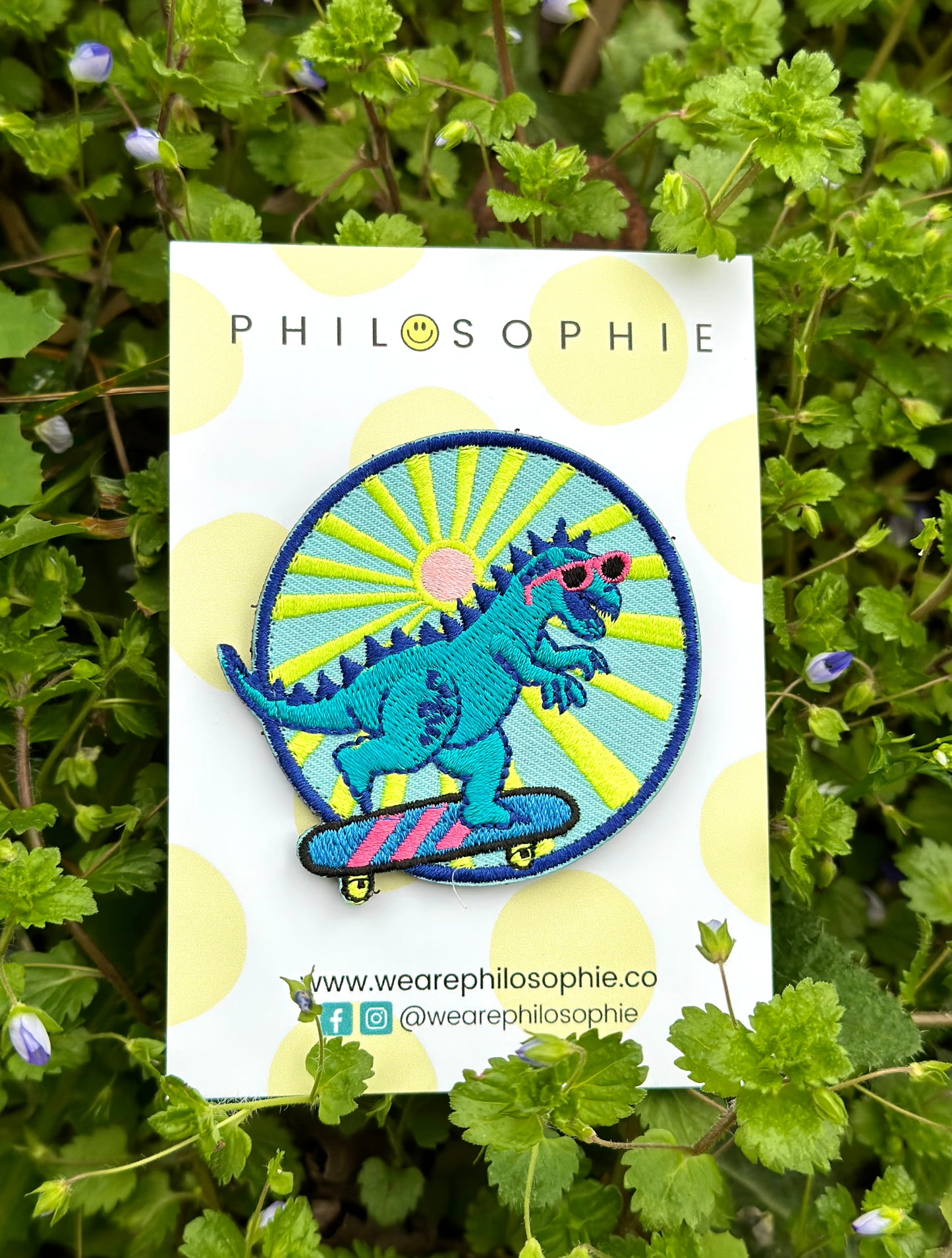 AUFNÄHER / PATCH "SKATEOSAURUS"