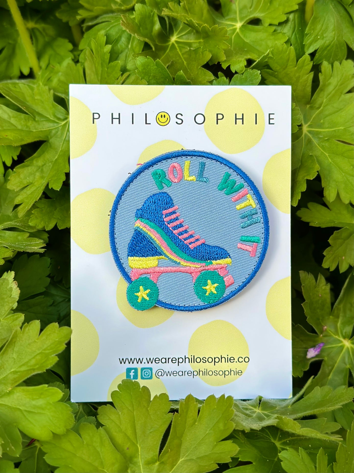 AUFNÄHER / PATCH "ROLL WITH IT"